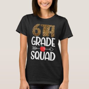 Leopardteman för 6e, Klass, sjätte Klass T Shirt