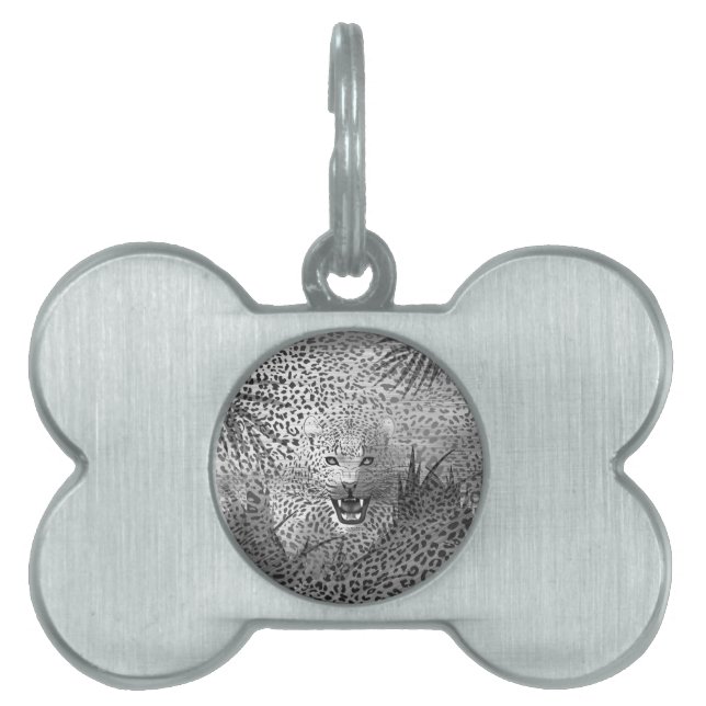 Leopardterritorium 2 ID-bricka husdjur (Framsidan)