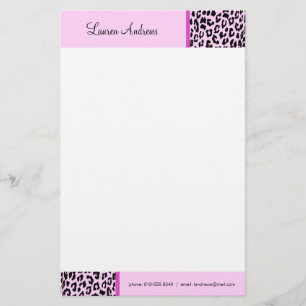 Leopardtryck Brevpapper