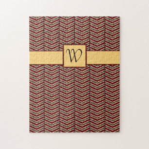 Leopardtryck Chevron Pussel