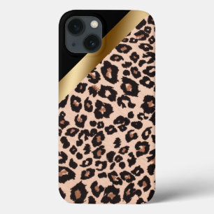 Leopardtryck iPhone 13-fodral