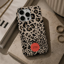 Leopardtryck iPhone-fodral | Styliskt telefonöverd