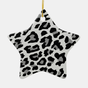 leopardtryck julgransprydnad keramik