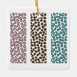 Leopardtryck Julgransprydnad Keramik