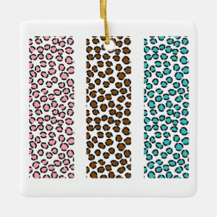 Leopardtryck Julgransprydnad Keramik