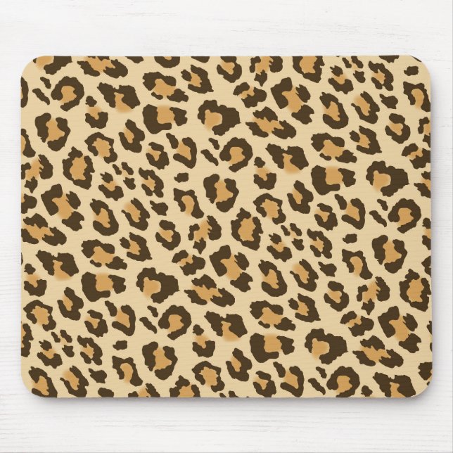 Leopardtryck Mousepad Musmatta (Framsidan)