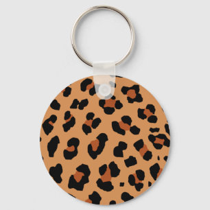 Leopardtryck Nyckelring