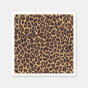 Leopardtryck Pappersservett