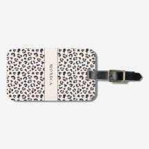 Leopardtryck rosa anpassat namn