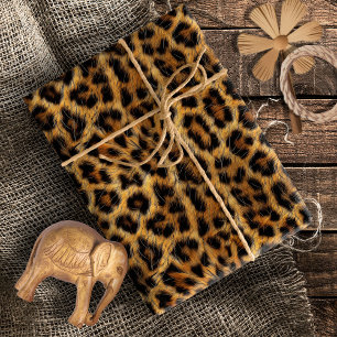 Leopardtryck Safari-fest ID1153 Presentpapper