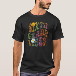 Leopardtryck SIXTH GRADE VIBES Lärare Fred Kärlek T Shirt