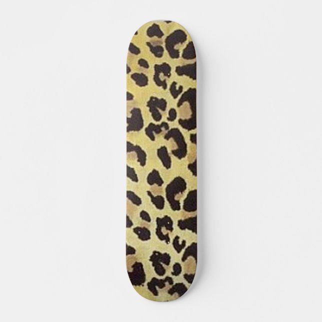 Leopardtryck Skateboard (Framsida)