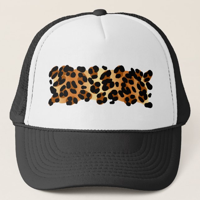 Leopardtryck Truckerkeps (Framsida)