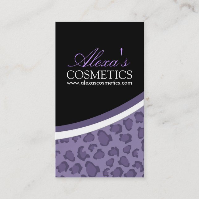 Leopardtryck:: Visitkort (Framsida)