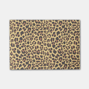 Leopardtryckdjur flår mönster post-it block