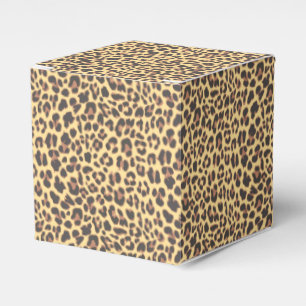 Leopardtryckdjur flår mönster presentaskar