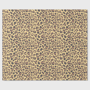 Leopardtryckdjur flår mönster presentpapper