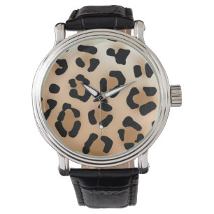 Leopardtryckklocka Armbandsur