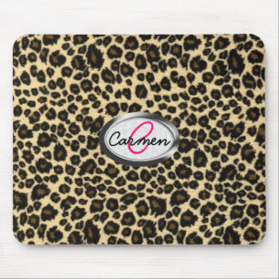 LeopardtryckMonogram Musmatta