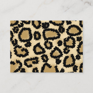 Leopardtryckmönster, brunt och Black. Visitkort
