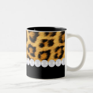 Leopardtryckmugg Två-Tonad Mugg