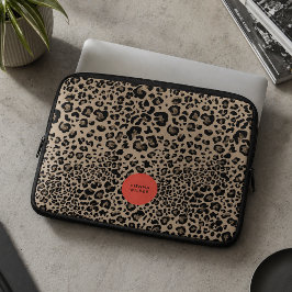 Leopardtryckt laptopsleeve | Neoprenfodral Laptop Fodral