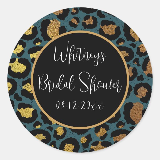 Leopardtryckta klistermärken - Gepardtryck (Framsida)