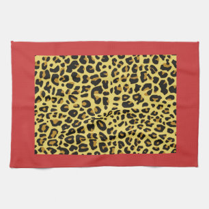 Leopardtryckta kökshanddukar