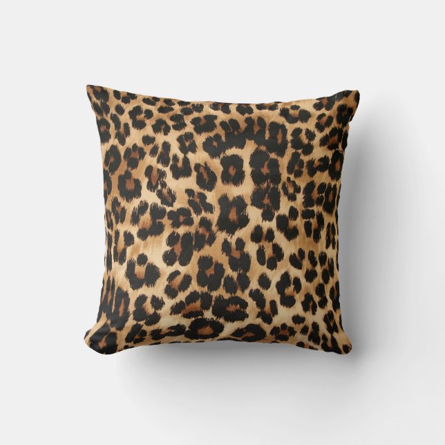 Leopardtrycktkudde Kudde (Framsida)