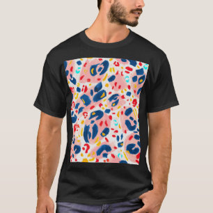 Leopardutskrift: handmålad akvarell. t shirt