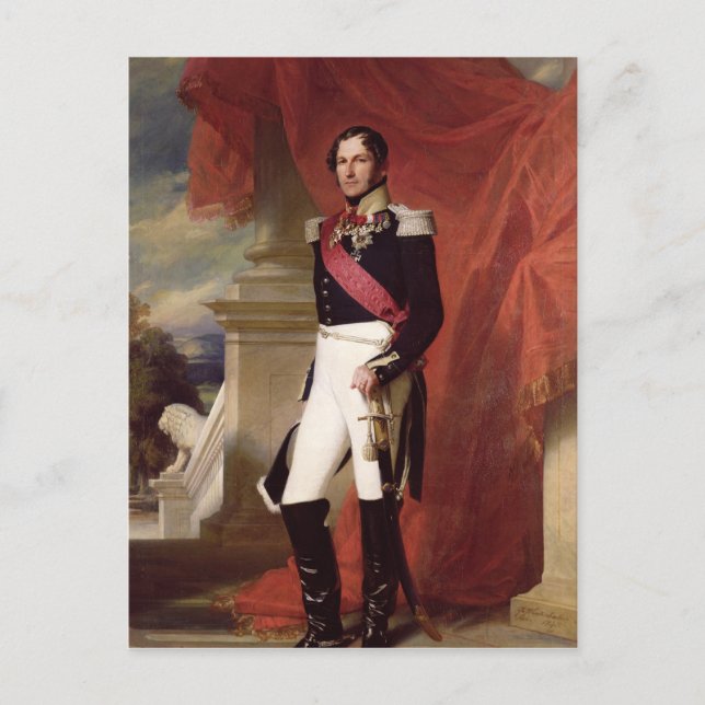 Leopold I 1840 Vykort (Framsida)