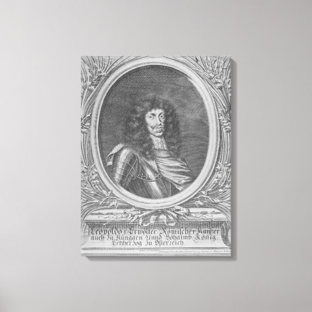 Leopold I, Heliga Roman Emperor Canvastryck (Framsida)