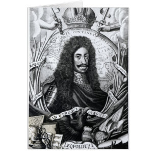 Leopold I, kung av Ungern och romerska heliga Hälsningskort
