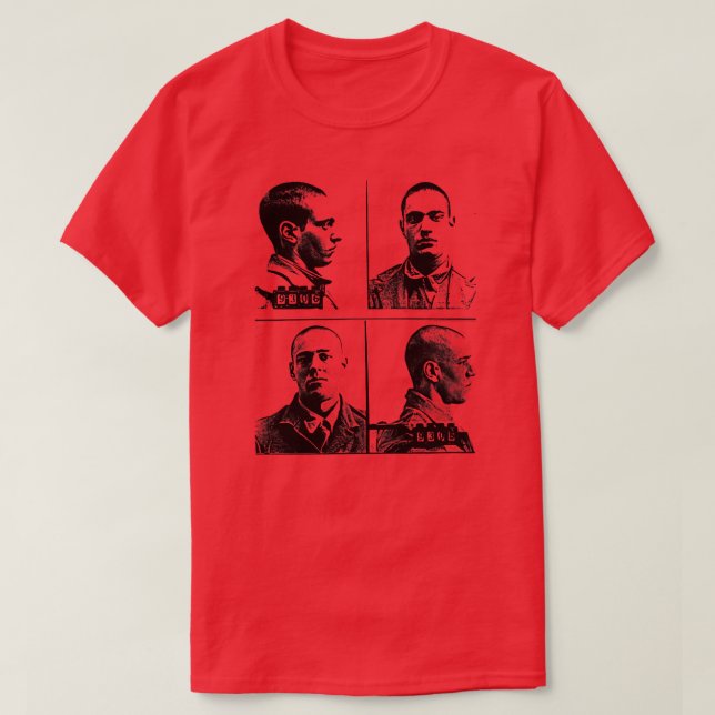 Leopold Loeb Mugshots T Shirt (Design framsida)