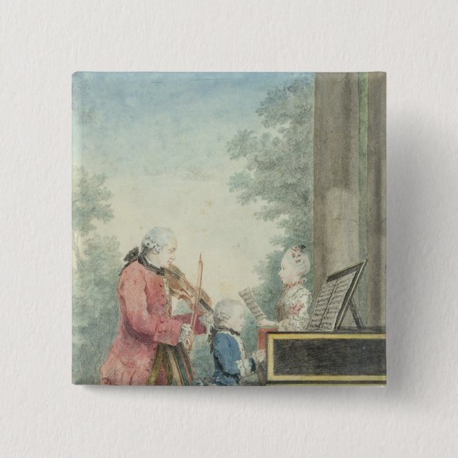 Leopold Mozart och hans barn Wolfgang Knapp (Framsida)