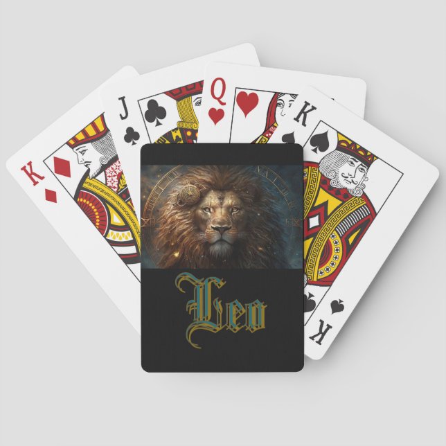 Leos stjärntecken casinokort (Baksidan)