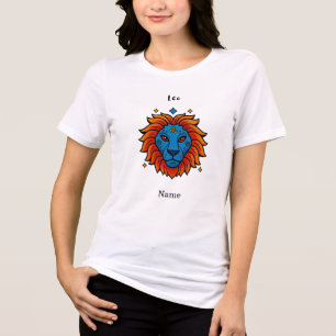 Leos stjärntecken Pop Art - Retro Lejon Illustrati T Shirt