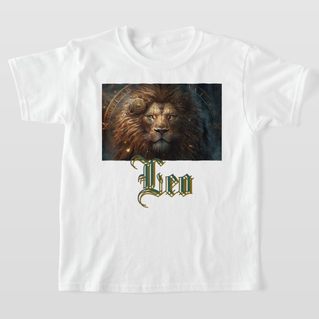 Leos stjärntecken t shirt (Laydown)