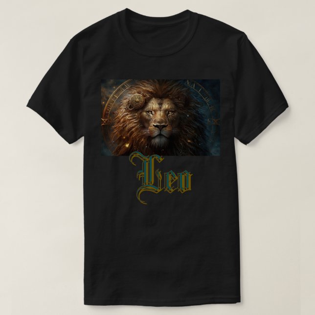 Leos stjärntecken t shirt (Design framsida)