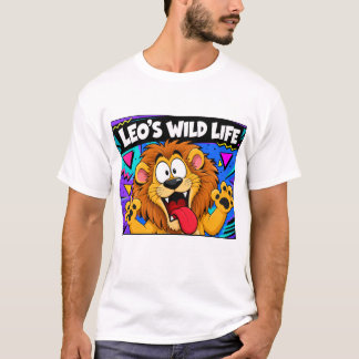 Leos Vilda Liv Rolig Tecknad Lejon Retro 90-Tal An T Shirt