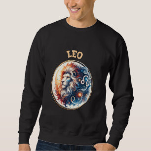 Leosymbol Horoskop Zodiak Stjärntecken Älskar Astr Lång Ärmad Tröja