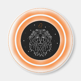 Leosymbol – Minimalt astrologiemblem Magnet