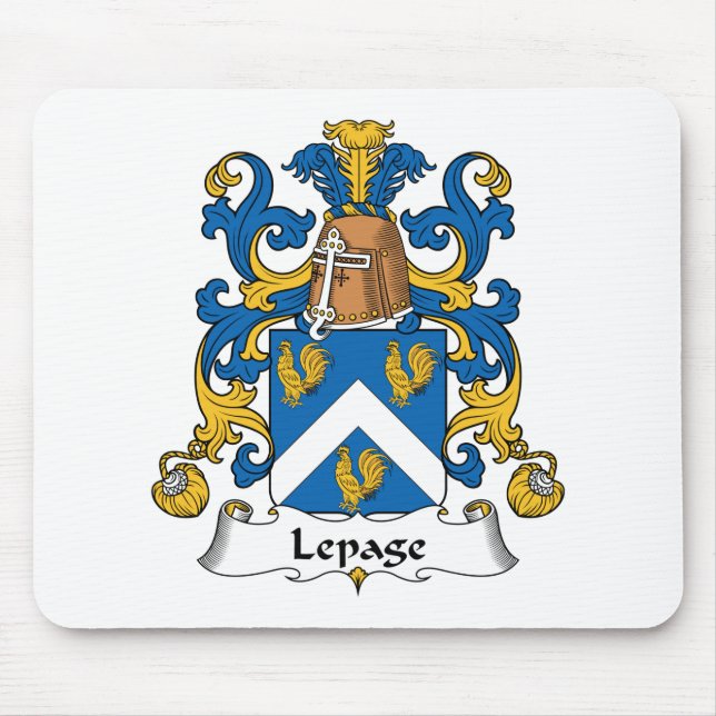 Lepage familjvapensköld musmatta (Framsidan)