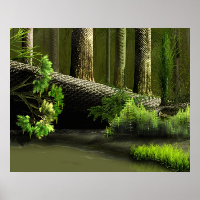Lepidodendron Forest ett Poster (Framsidan)
