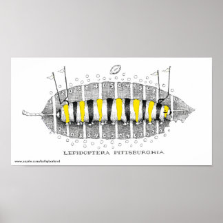 Lepidoptera Pittsburghia-Zazzle, www.zazzle.com.. Poster