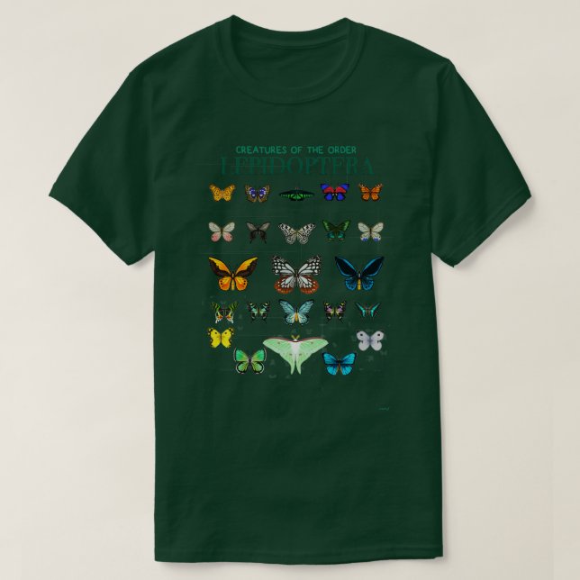 Lepidoptera T Shirt (Design framsida)