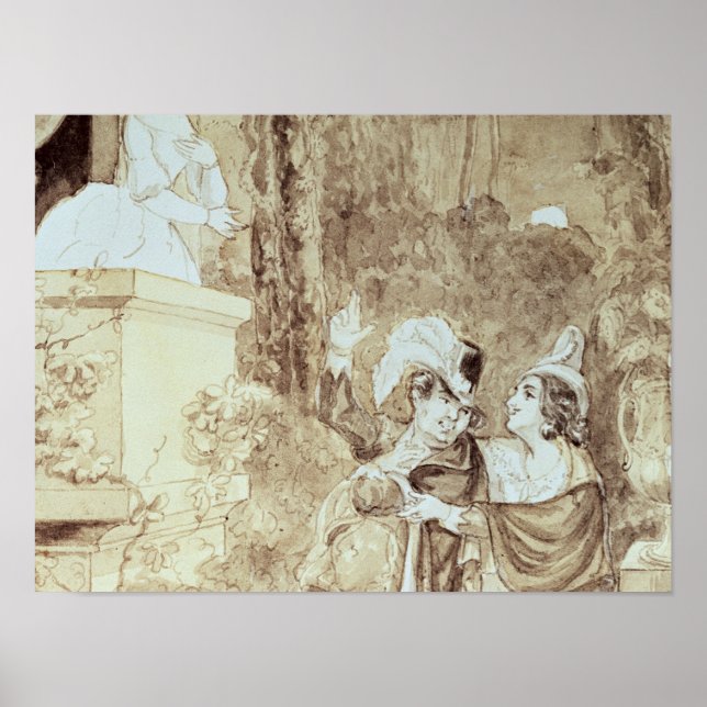 Leporello serenading Elvira in guise Giovanni Poster (Framsidan)