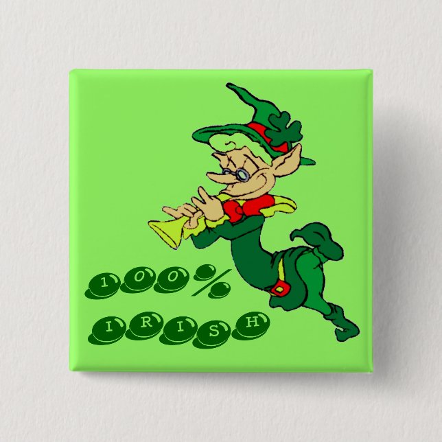 Leprechaun 100 % IRISH Knapp (Framsida)