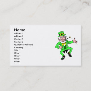 Leprechaun-Affärskortet Visitkort