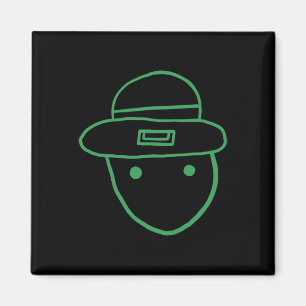 Leprechaun Amateur Sketch Meme Irish St Patr Magnet